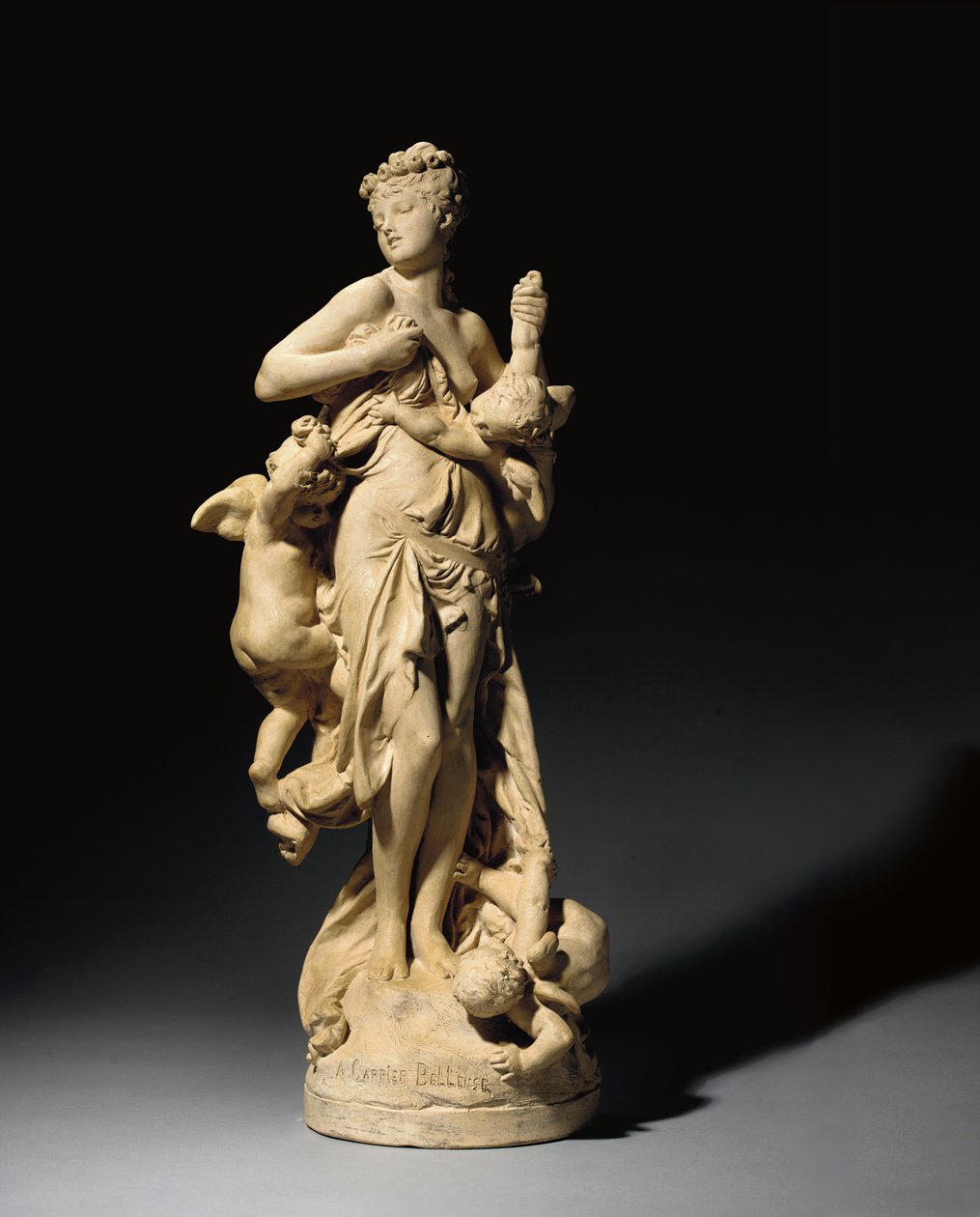 Oskuld plågas av kärlek; Innocence Tourmentee par l"Amour, 1871; 1900 av Auguste Rodin