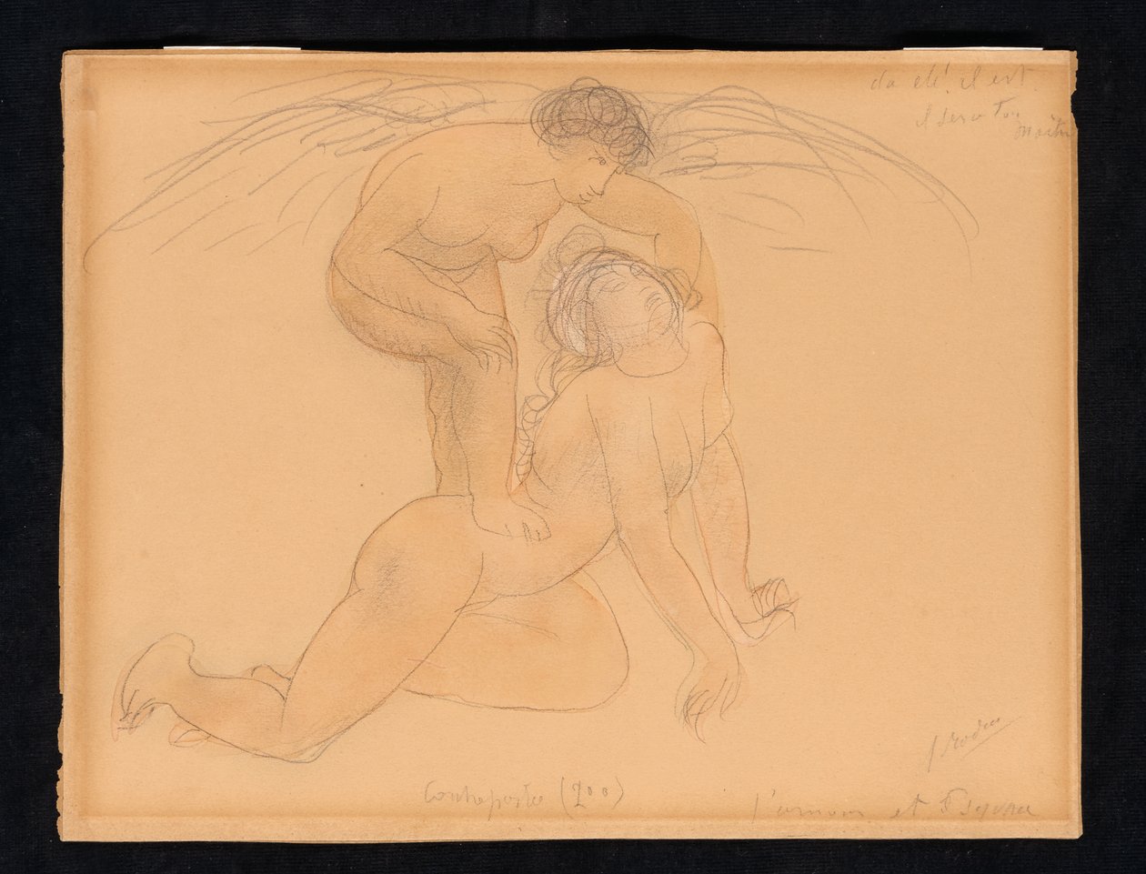 Amor och psyke, ca 1900 av Auguste Rodin