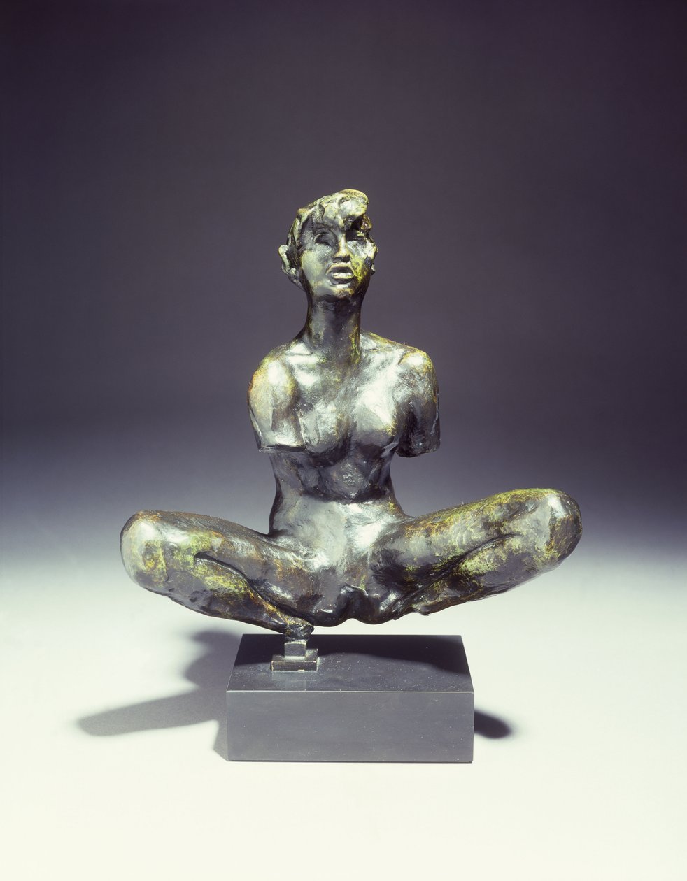 Stor sittande badare; Stor hukande badare, av Auguste Rodin