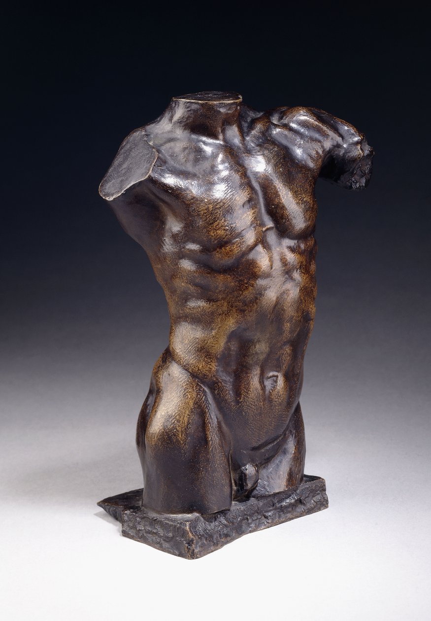 Manlig torso - ny modell, ca 1885 av Auguste Rodin