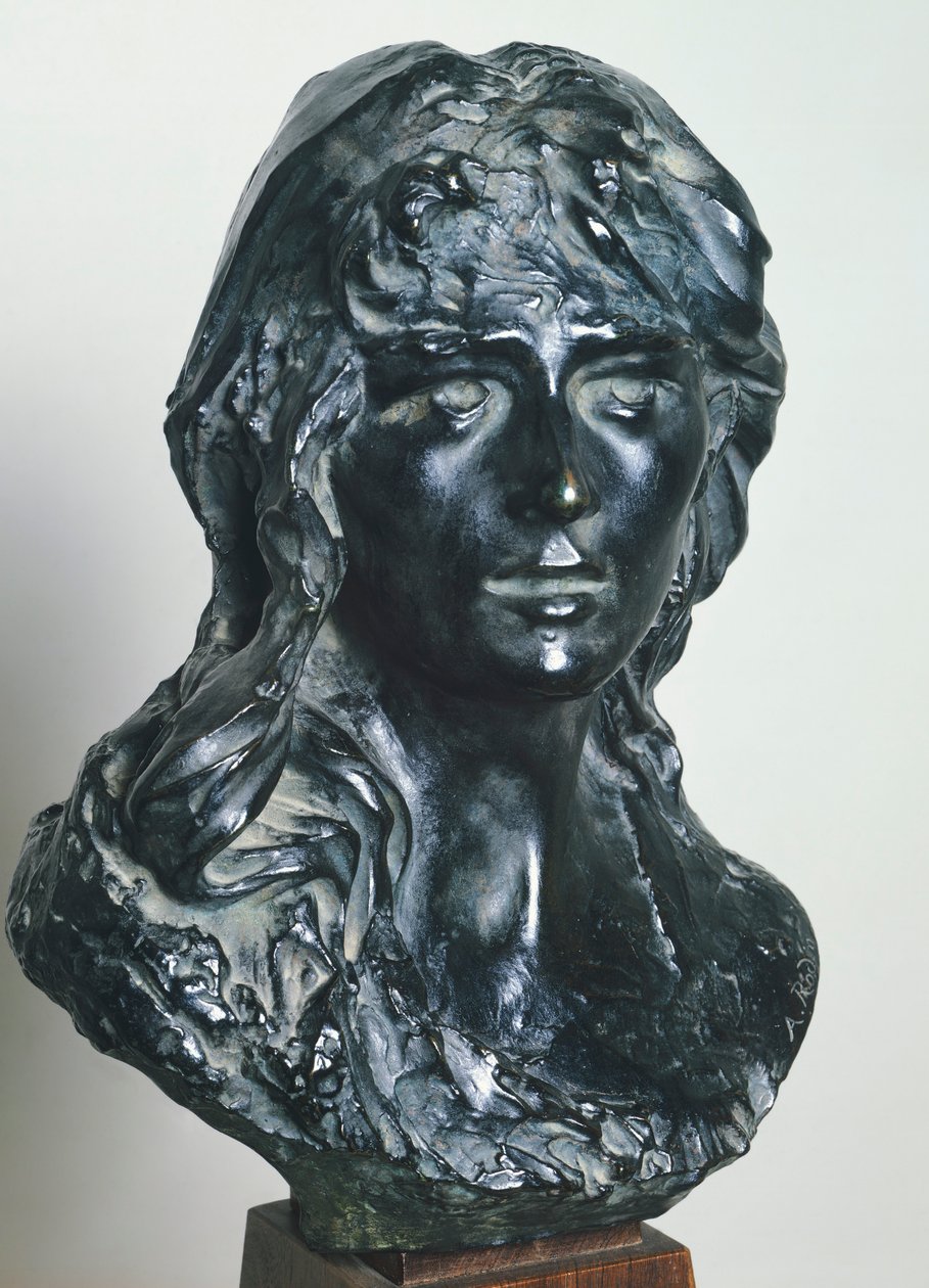 Mignon (Porträtt av Rose Beuret), av Auguste Rodin (1840-1917), porträtt av Auguste Rodin