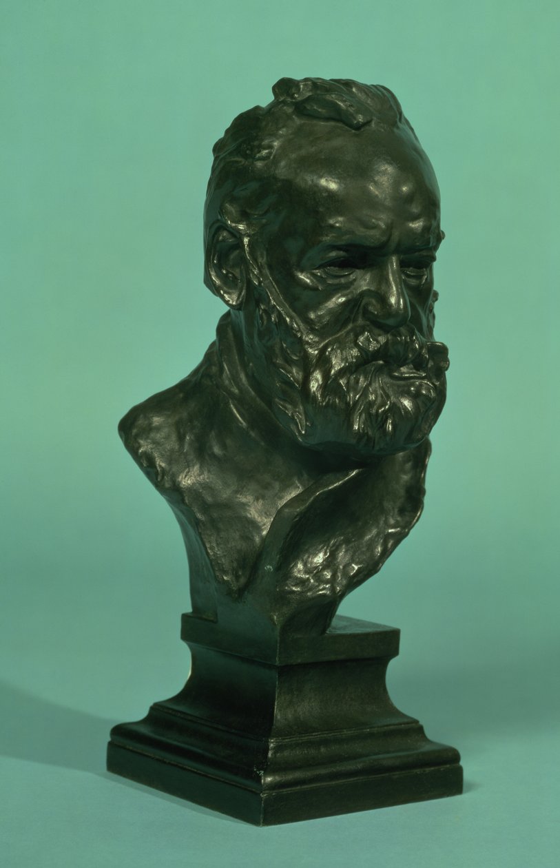 Porträtt av Victor Hugo (1802-85) (brons) av Auguste Rodin
