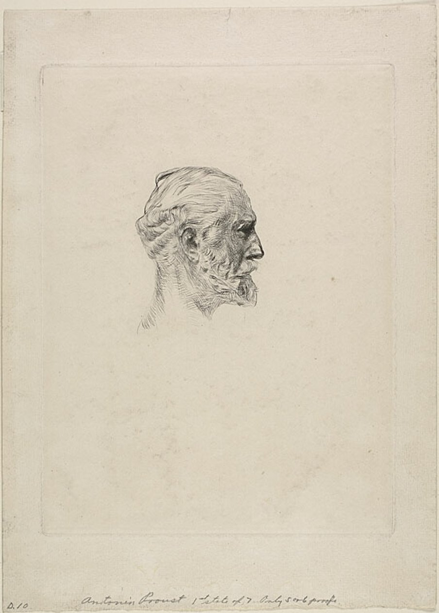 Porträtt av Antonin Proust av Auguste Rodin
