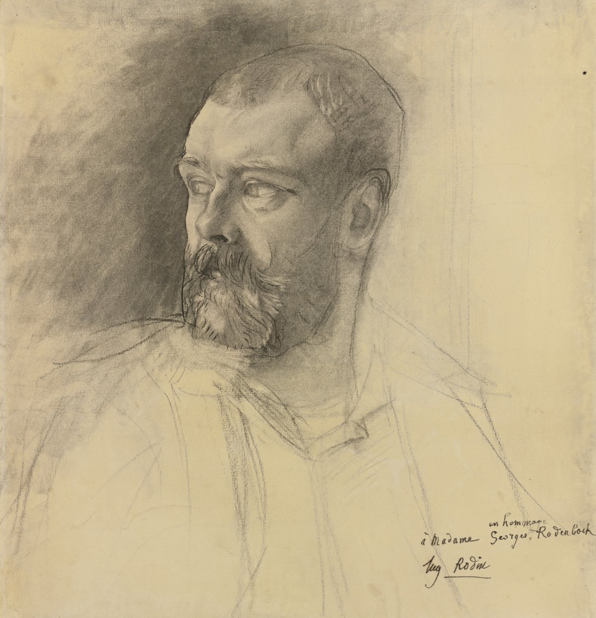 Porträtt av Octave Mirbeau 1848-1917, ca 1893 av Auguste Rodin