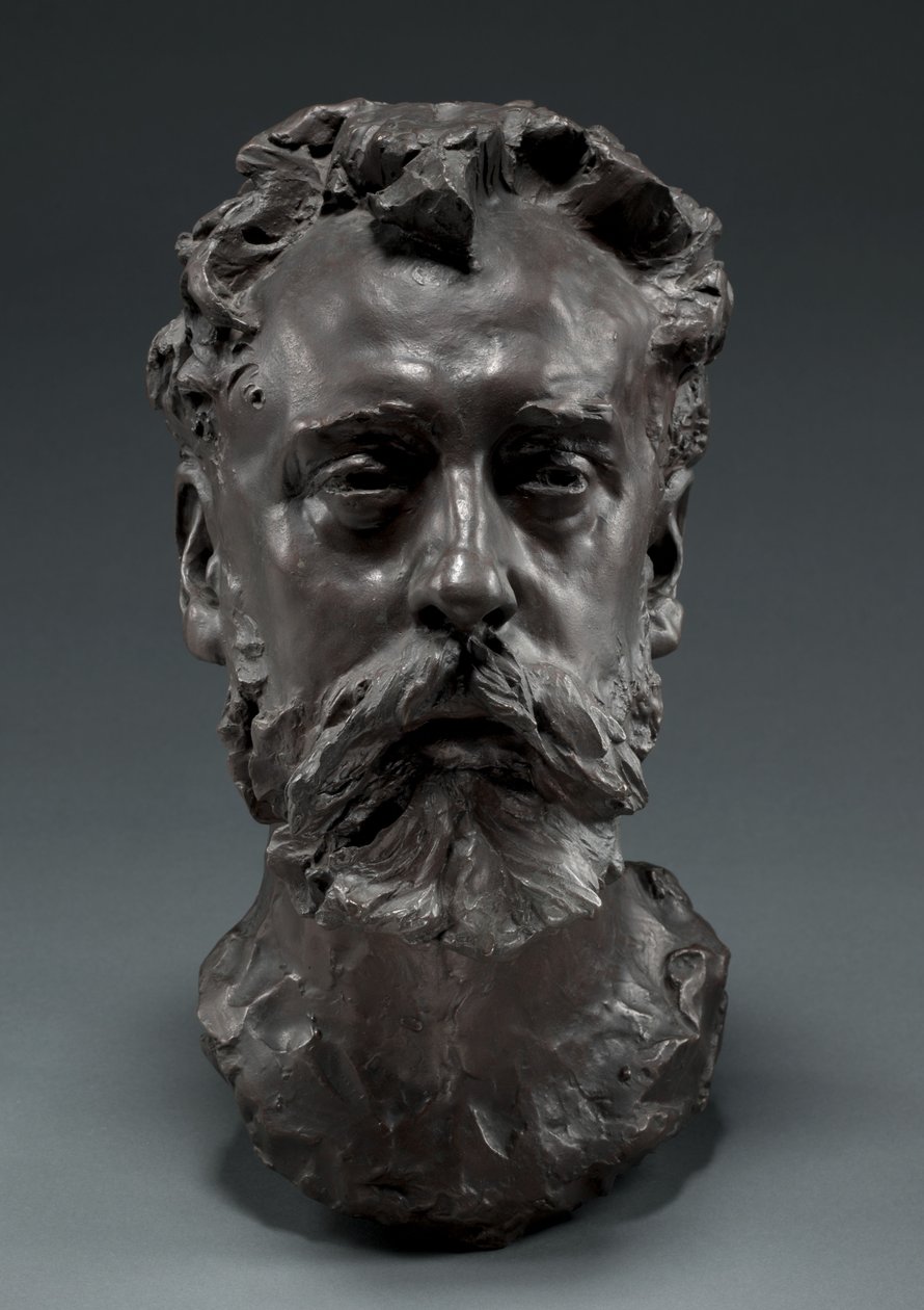Porträtt av William E. Henley, 1882 av Auguste Rodin