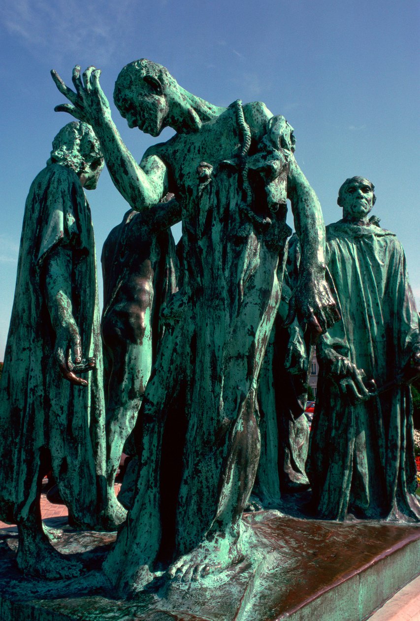 Staty av borgarna i Calais, 1800-talet. av Auguste Rodin