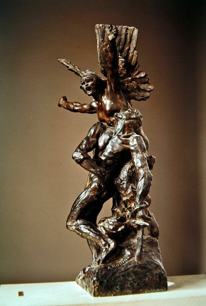 Studier för Call to Arms (Kallelse till vapen) av Auguste Rodin