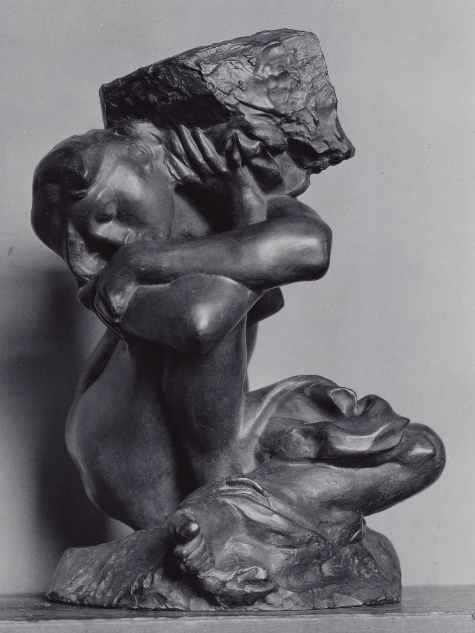 Den fallna karyatiden bär sin sten av Auguste Rodin