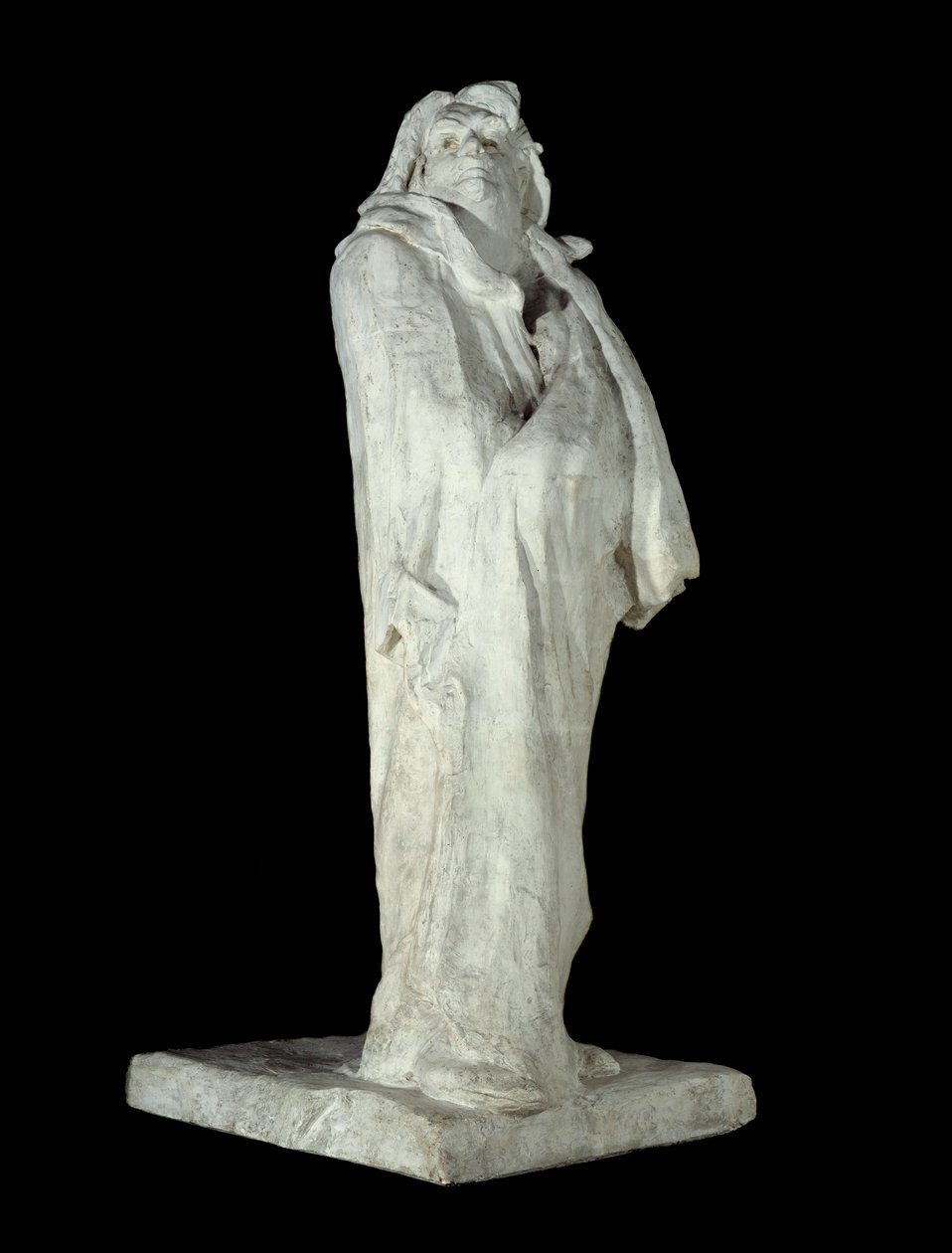 Den franske författaren Honore de Balzac (1799-1850). Gipsskulptur av Auguste Rodin (1840-1917) 1898 Paris, Musee d