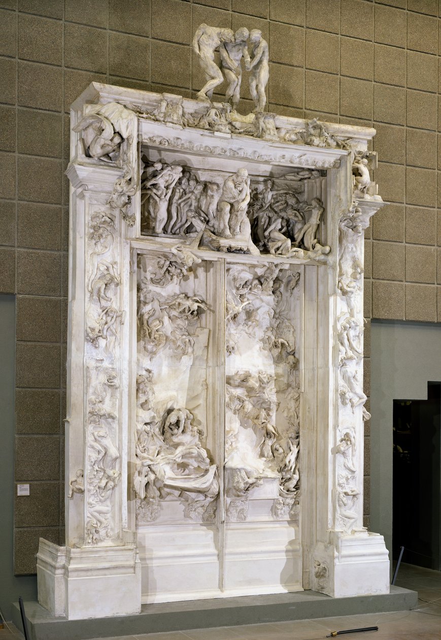 Helvetets portar (gips) av Auguste Rodin