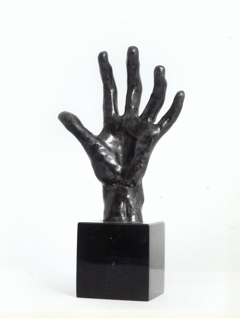 Handen, gjuten av Georges Rudier, Paris (brons) av Auguste Rodin