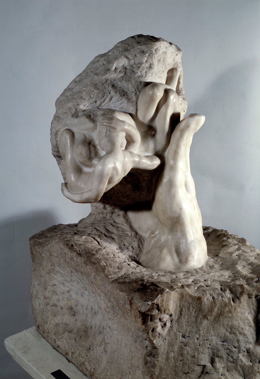 The Hand of God Marbleskulptur av Auguste Rodin (1840-1917) 1900-talets Paris, Musee Rodin av Auguste Rodin