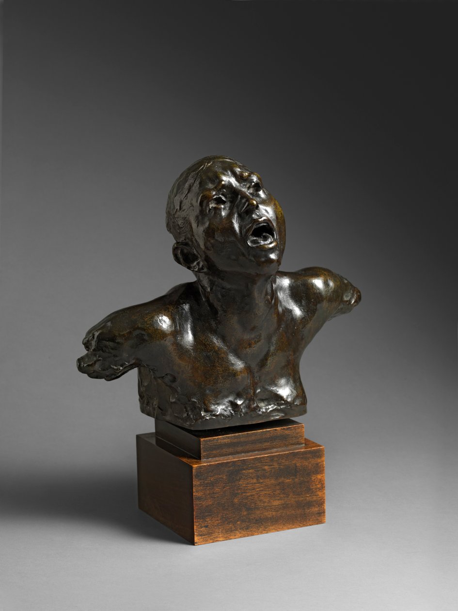 Skriet, Le Cri, före 1886 av Auguste Rodin