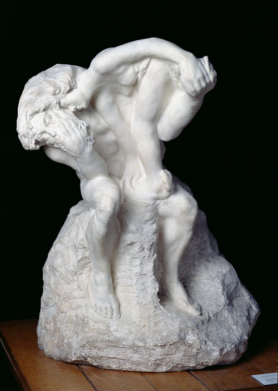 Skulptören och hans musa, 1895 av Auguste Rodin