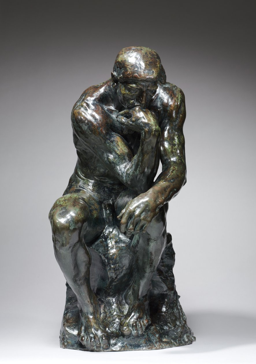 Tänkaren, ca 1880 av Auguste Rodin