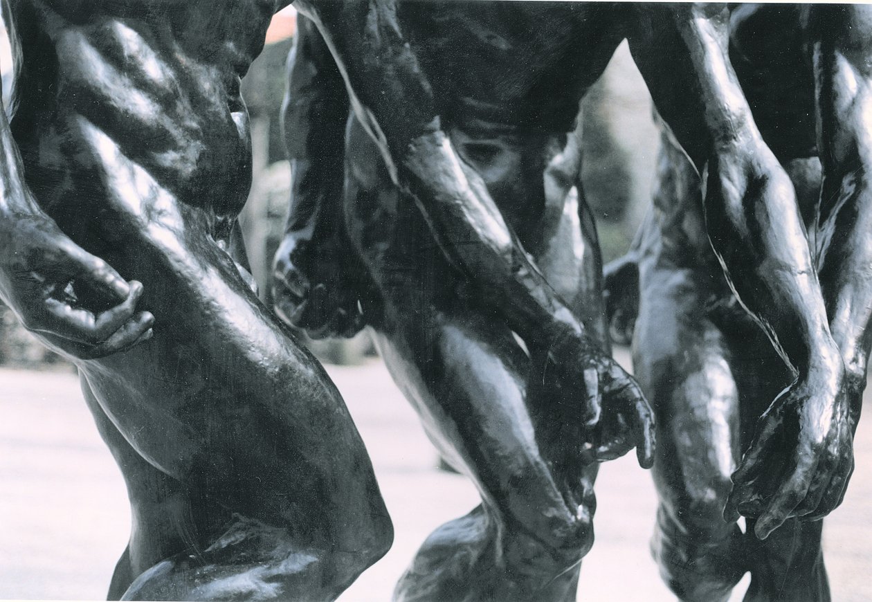 The Three Shades, detalj av bålen och armarna, 1881 bronsdetalj av 108012 av Auguste Rodin