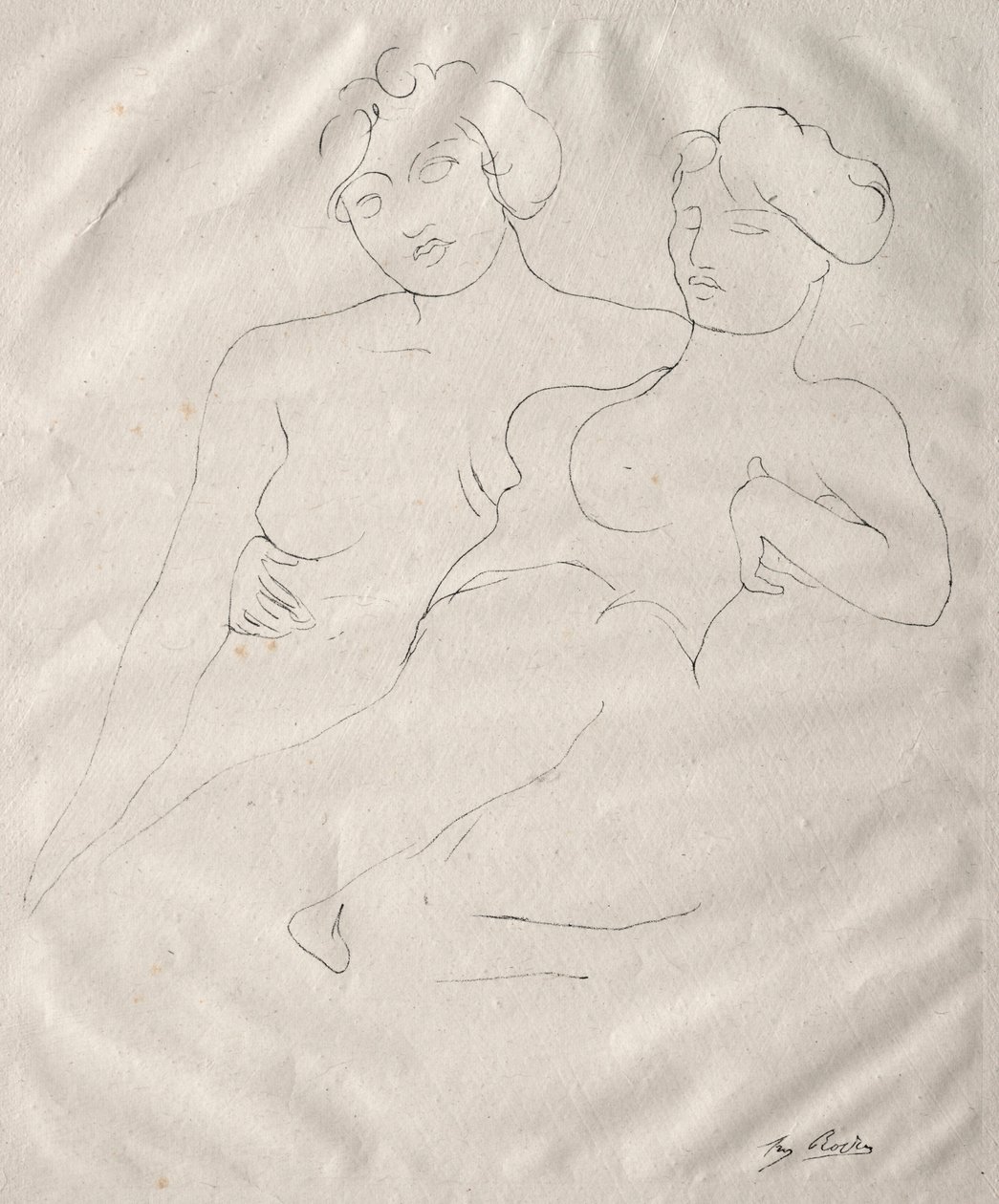 Två figurer. av Auguste Rodin