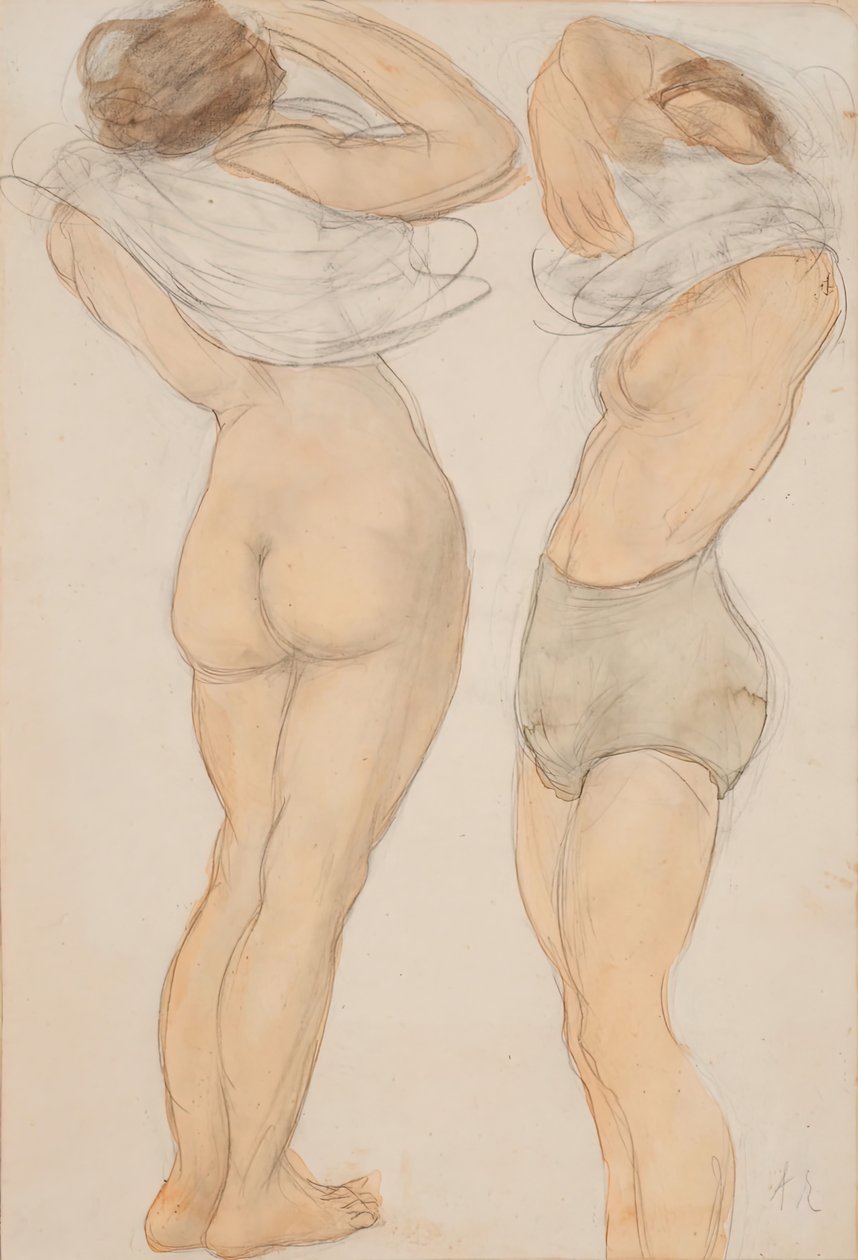 Två figurer, n.d. av Auguste Rodin