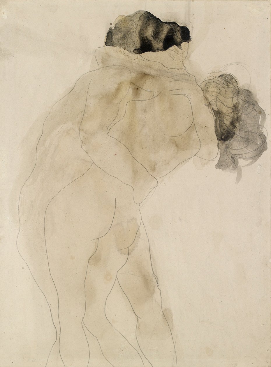 Två omfamnande figurer, c1900 av Auguste Rodin
