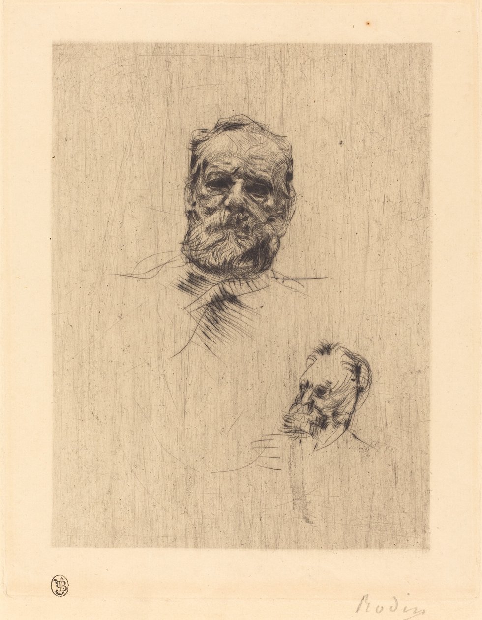 Victor Hugo, De Face av Auguste Rodin