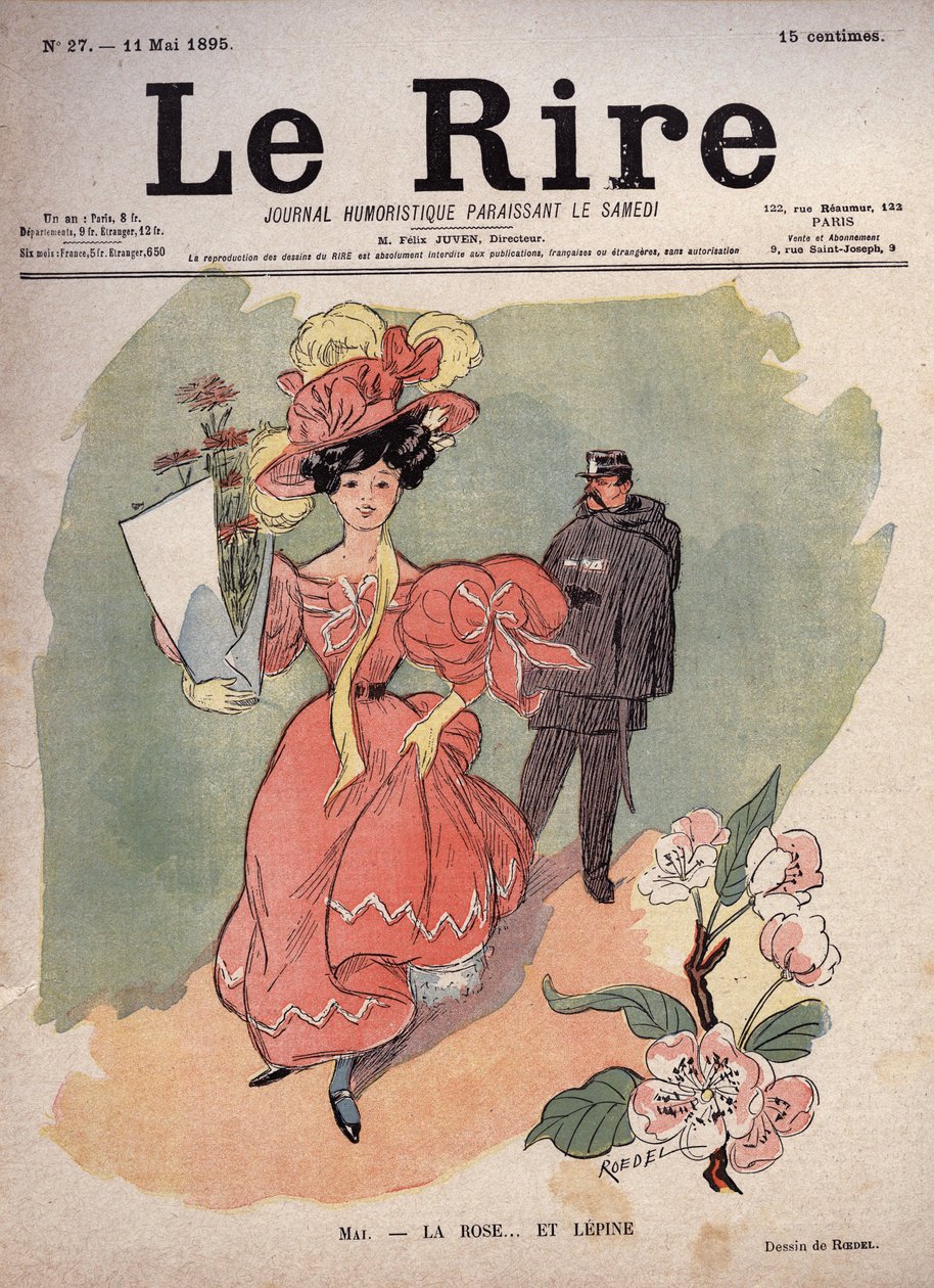 Maj månad - rosen och... Lepine (Louis Jean-Baptiste Lepine av Auguste Roedel