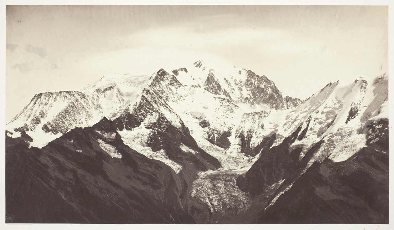 Savoie 46, Mont-Blanc, Sett från Mont-Joli av Auguste Rosalie Bisson