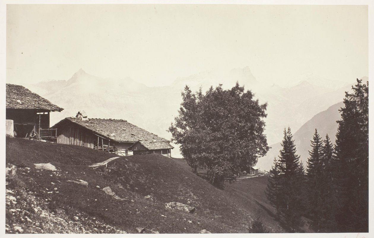 Savoie 47, Le Buet and the Rocks of Fis av Auguste Rosalie Bisson