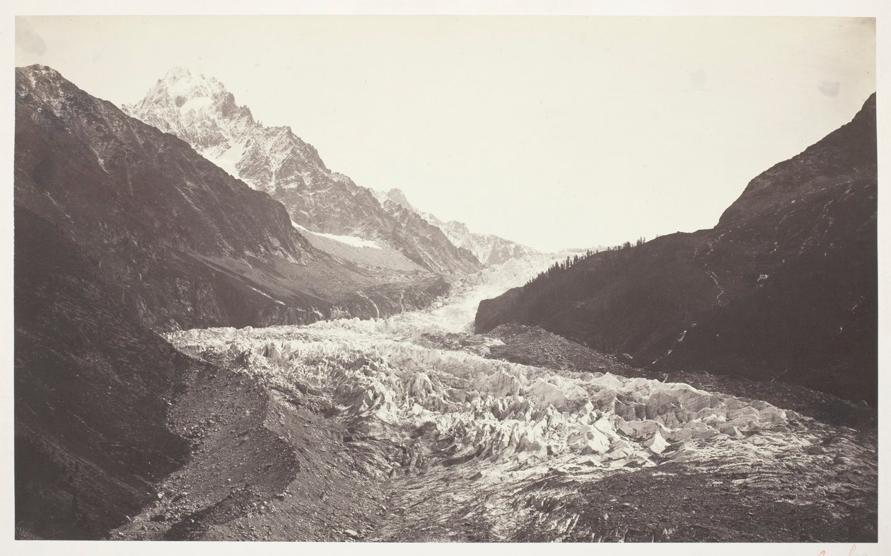Savoie 48. Aiguille et glacier d’Argentières (Savoy 48. The Needle and the Argentières Glacier) av Auguste Rosalie Bisson