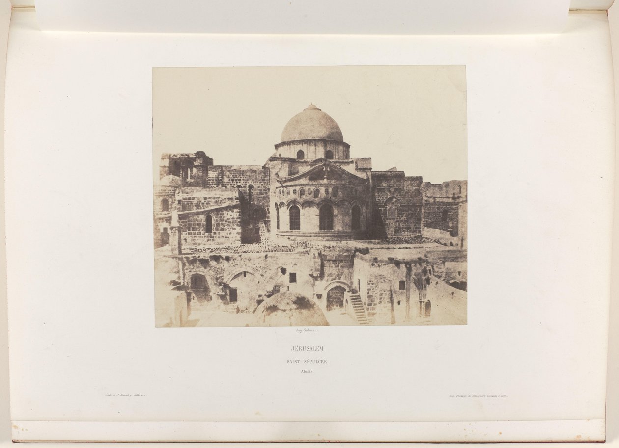 Absid av Heliga gravens kyrka i Jerusalem Jerusalem. Sankt graven. Abside (titel på objekt) av Auguste Salzmann