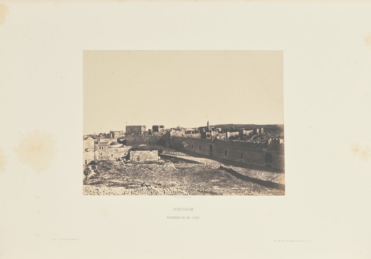 Jerusalem. Sions fästning av Auguste Salzmann