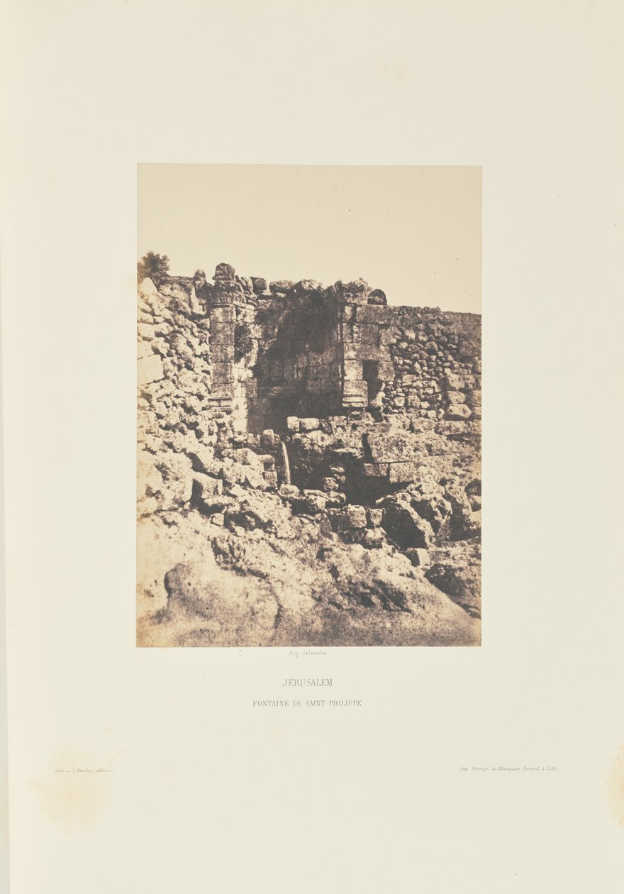 Jerusalem. Sankt Filippos fontän av Auguste Salzmann