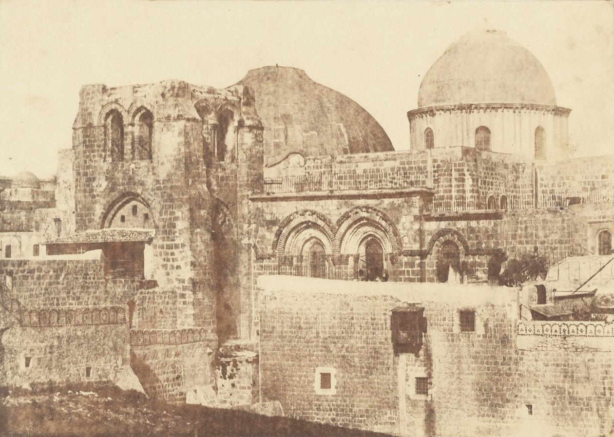Jerusalem. Den heliga graven. Allmän vy 2 av Auguste Salzmann