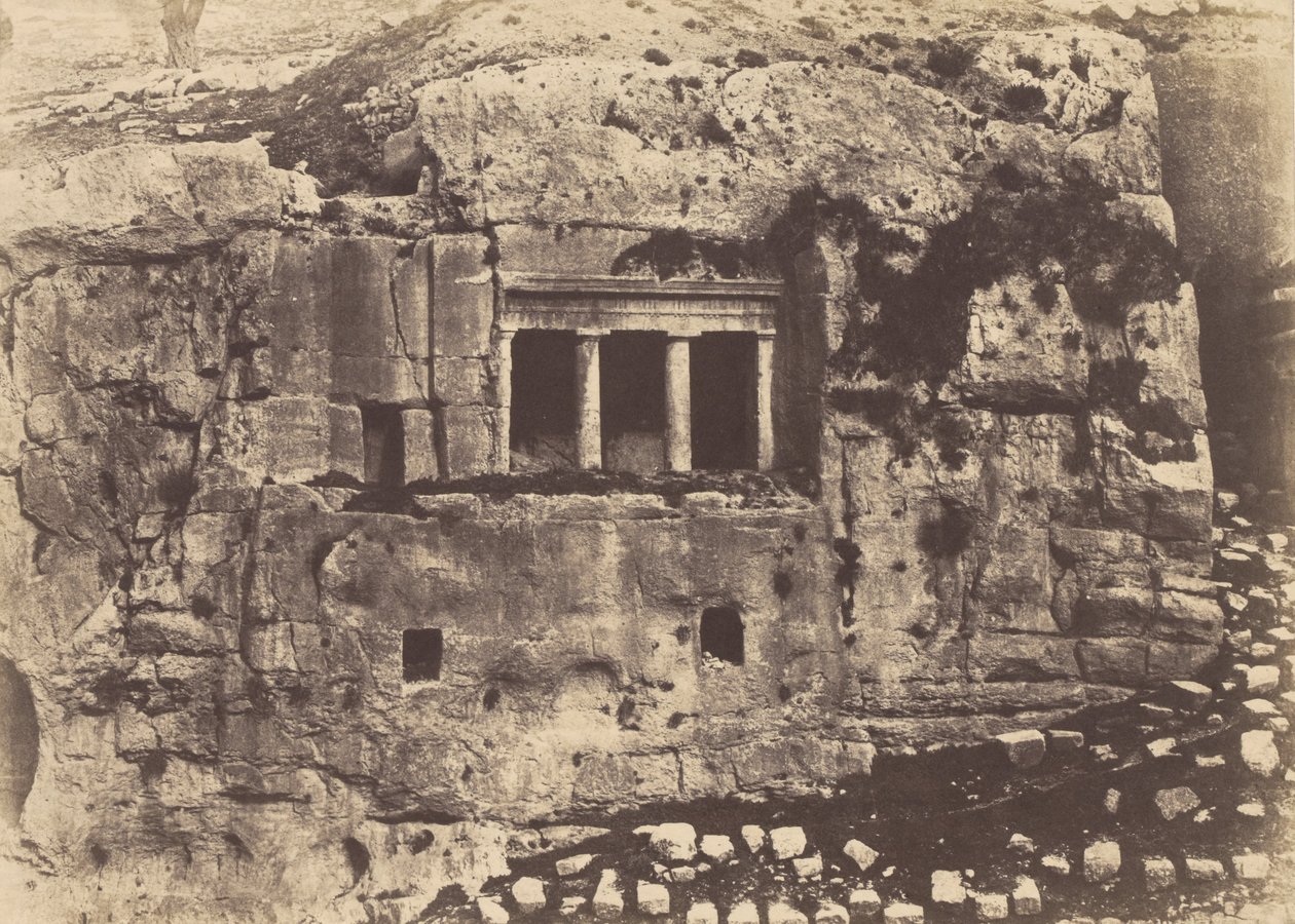 Jerusalem. Josafats dal. Sankt Jakobs grav av Auguste Salzmann