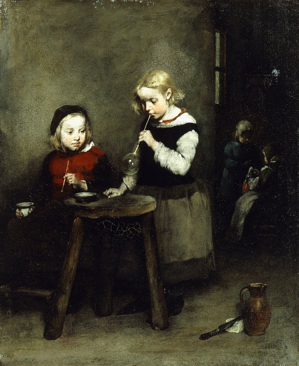 Blåser bubblor, av Auguste Theodule Ribot
