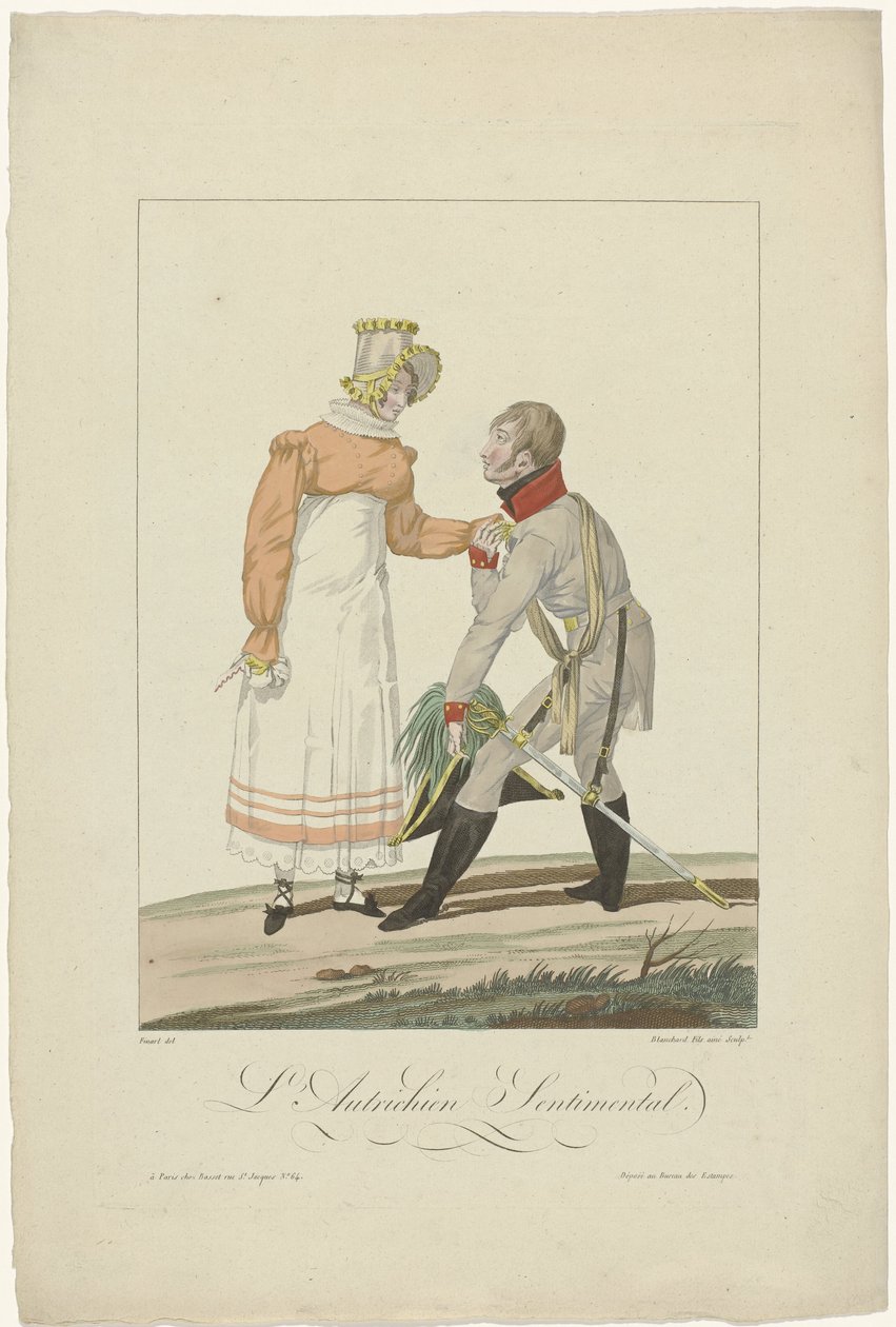 De allierade i Paris 1815: The Austrian Sentimental av Auguste Thomas Marie Blanchard