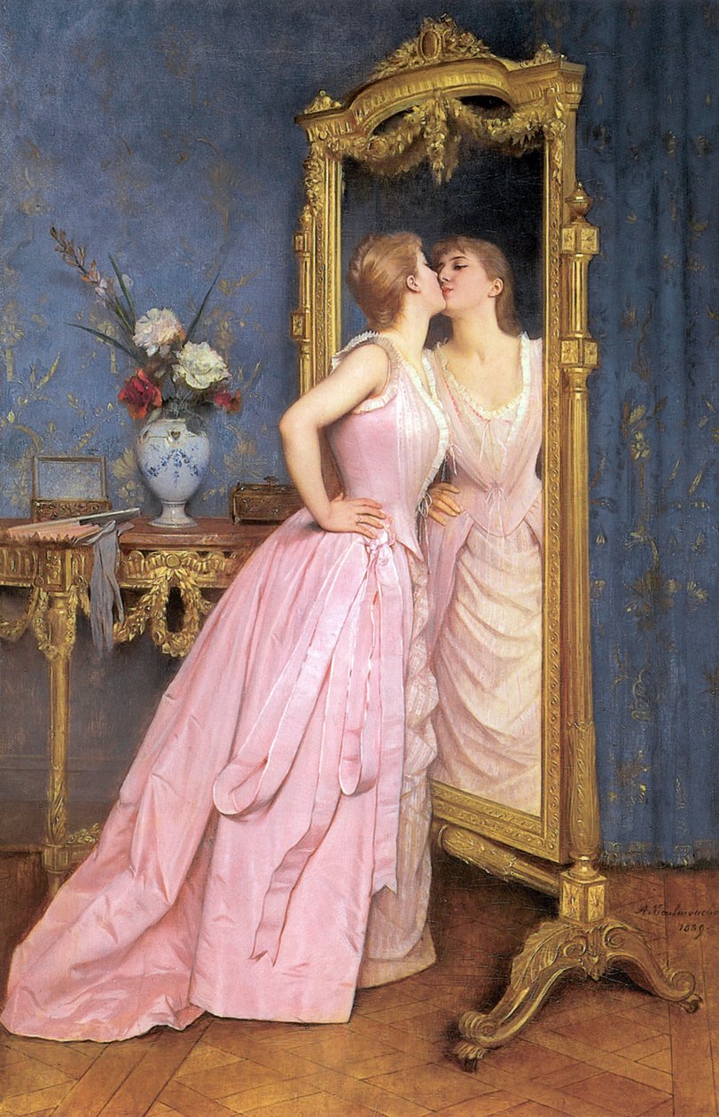 Vanity, c.1889 av Auguste Toulmouche
