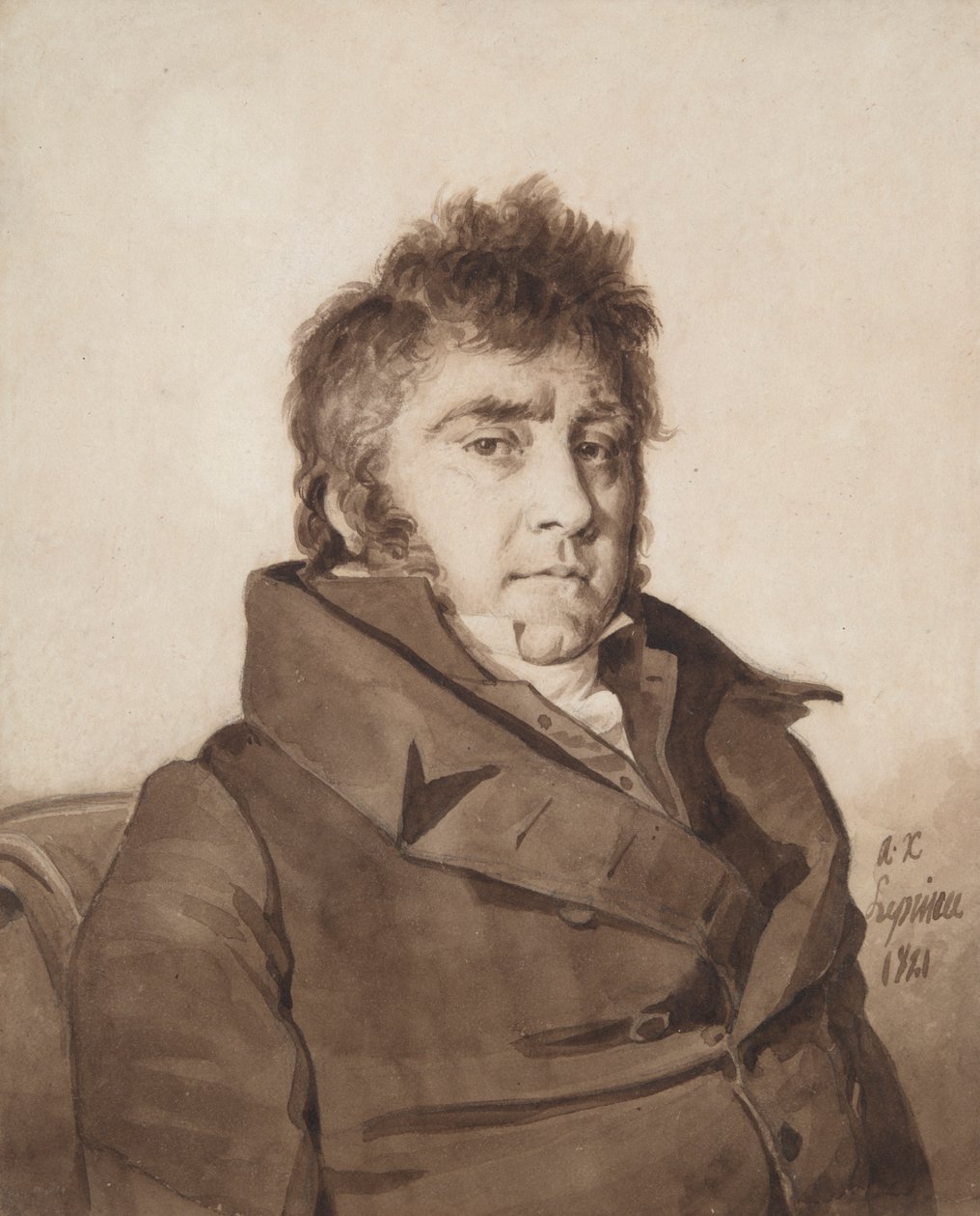 Porträtt av konstnären av Auguste Xavier Leprince