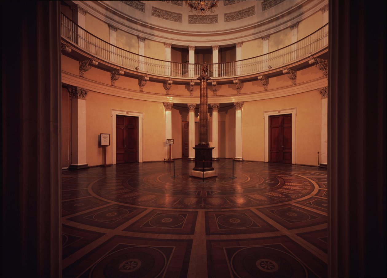 Vinterpalatsets rotunda, 1830-talet av Auguste de Montferrand
