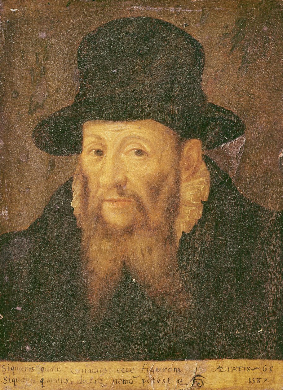 Jacques Cujas (1522-90) 65 år av Augustin II Quesnel