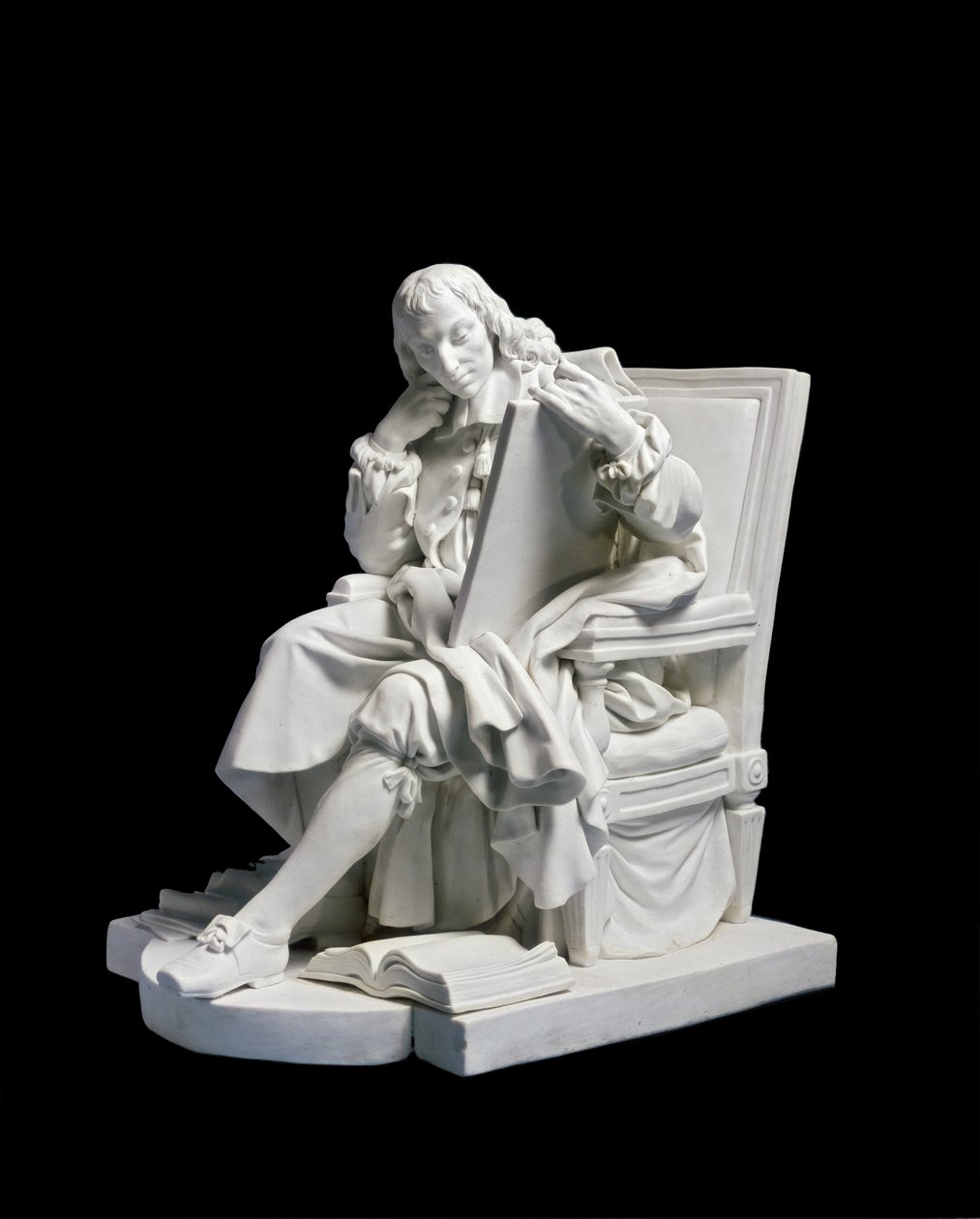 Blaise Pascal, ca. 1784 (porslin (hård pasta), kex) av Augustin Pajou