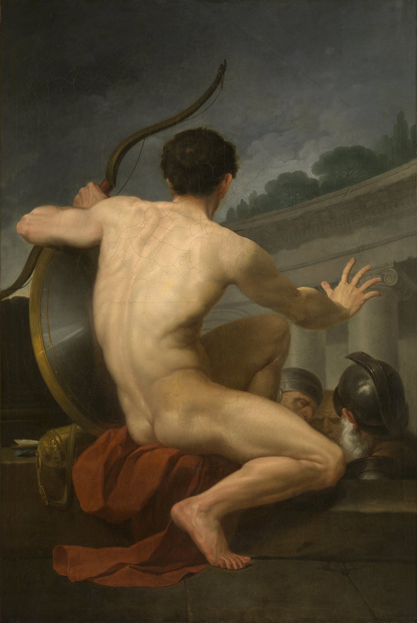 Den nakna krigare / bågskytten av Augustin van den Berghe