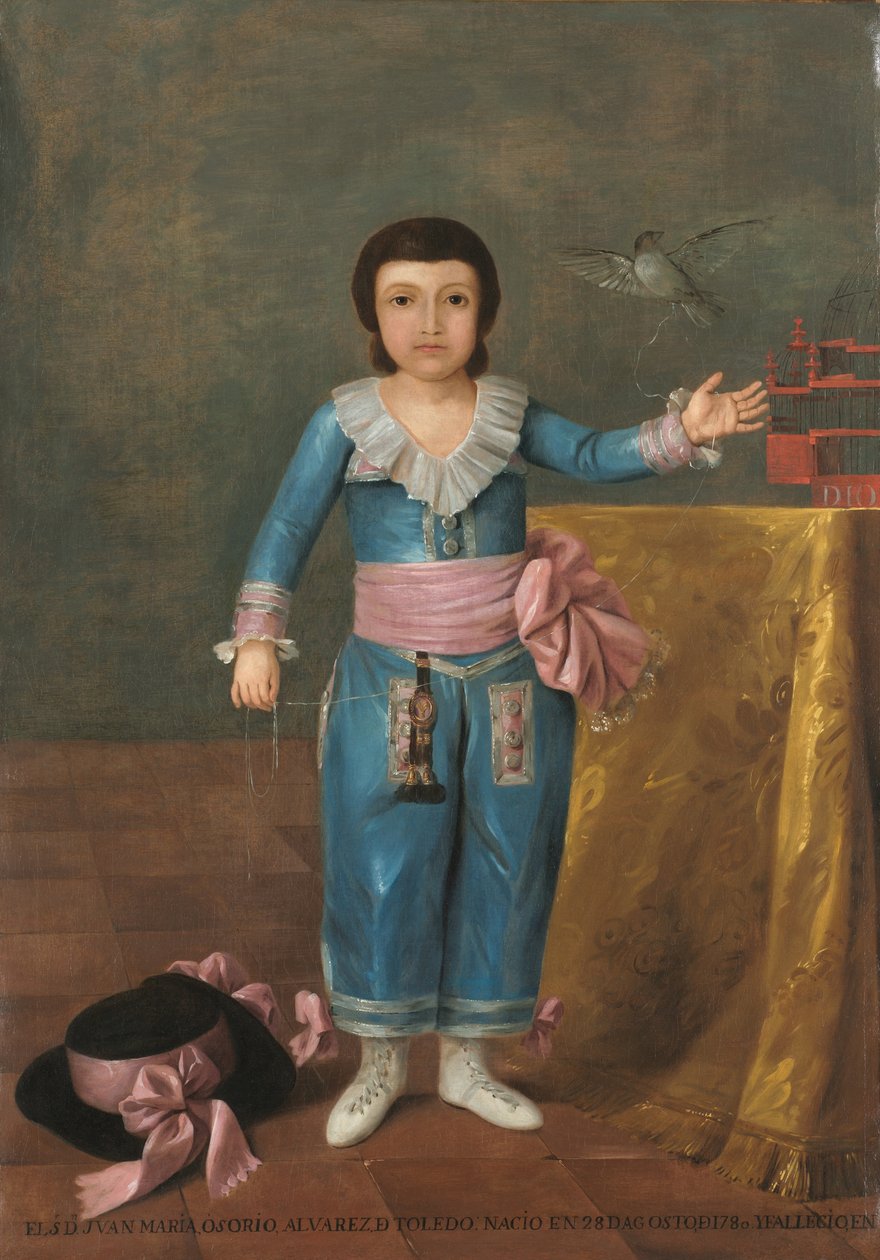 Porträtt av Juan Maria Osorio, ca 1786 (olja på duk) av Augustin Esteve y Marques
