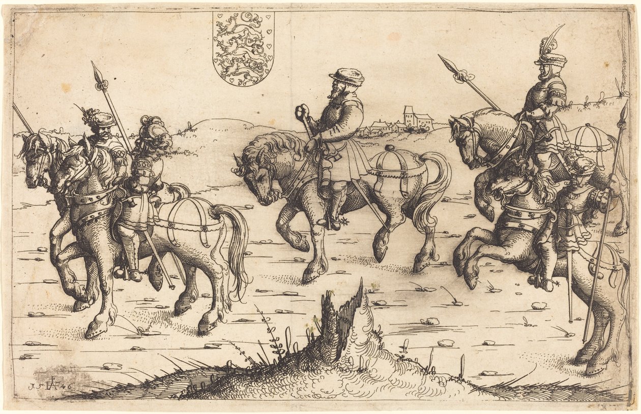 Herbersteins resa till Danmark, 1546. av Augustin Hirschvogel