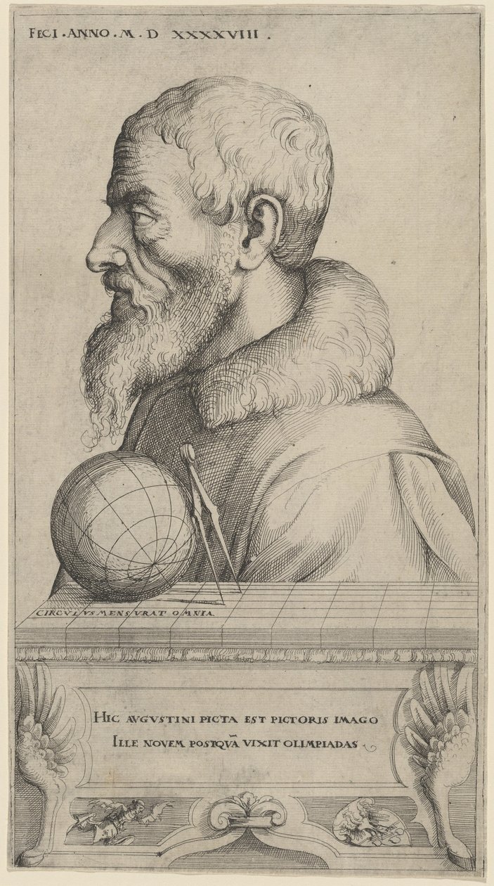 Självporträtt av Augustin Hirschvogel