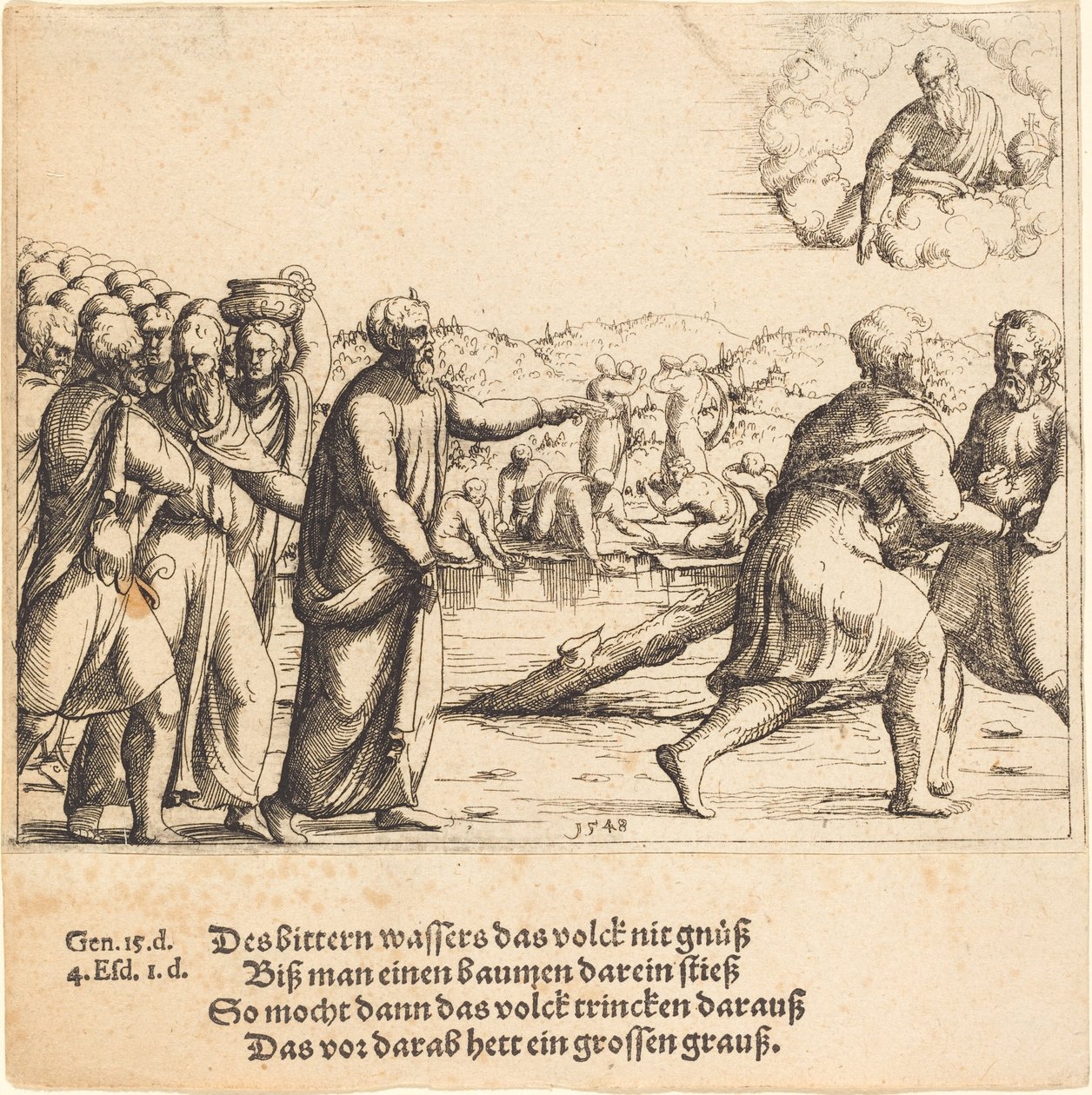 Herren sötar Marahs vatten, 1548. av Augustin Hirschvogel