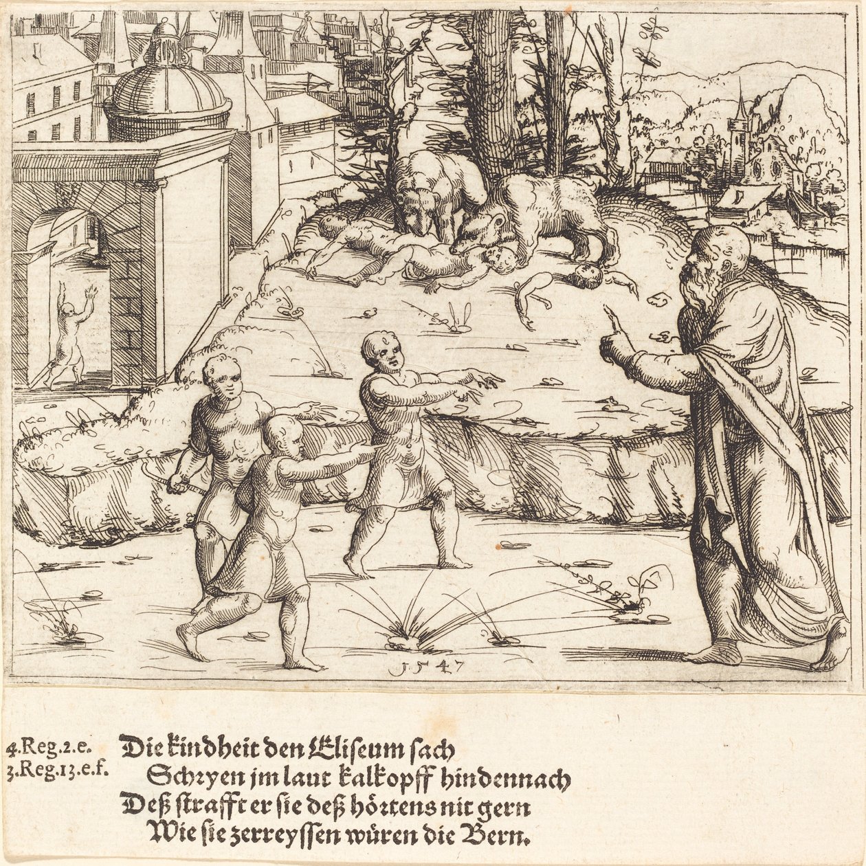 Mordet på Betelbarnen, 1547. av Augustin Hirschvogel