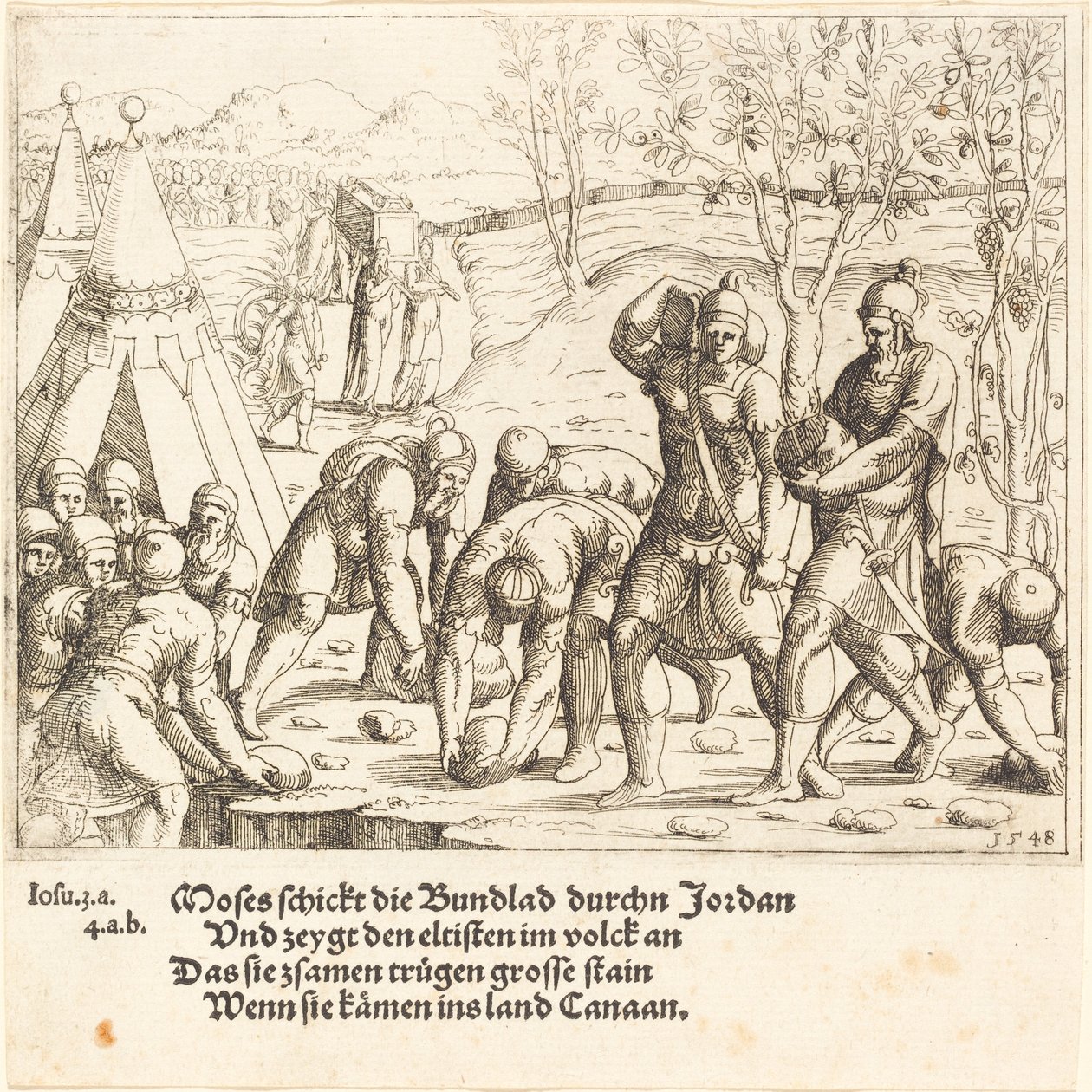 De tolv stenarna och Jordans vatten är delade av Augustin Hirschvogel