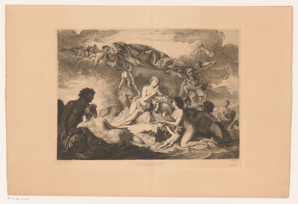 Geboorte van Venus Venus födelse (titel på objekt) av Augustin Mongin