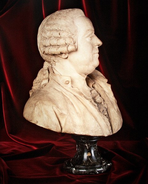 Porträtt tros vara Louis-Pierre-Sebastien, Marshall de Sainscy av Augustin Pajou