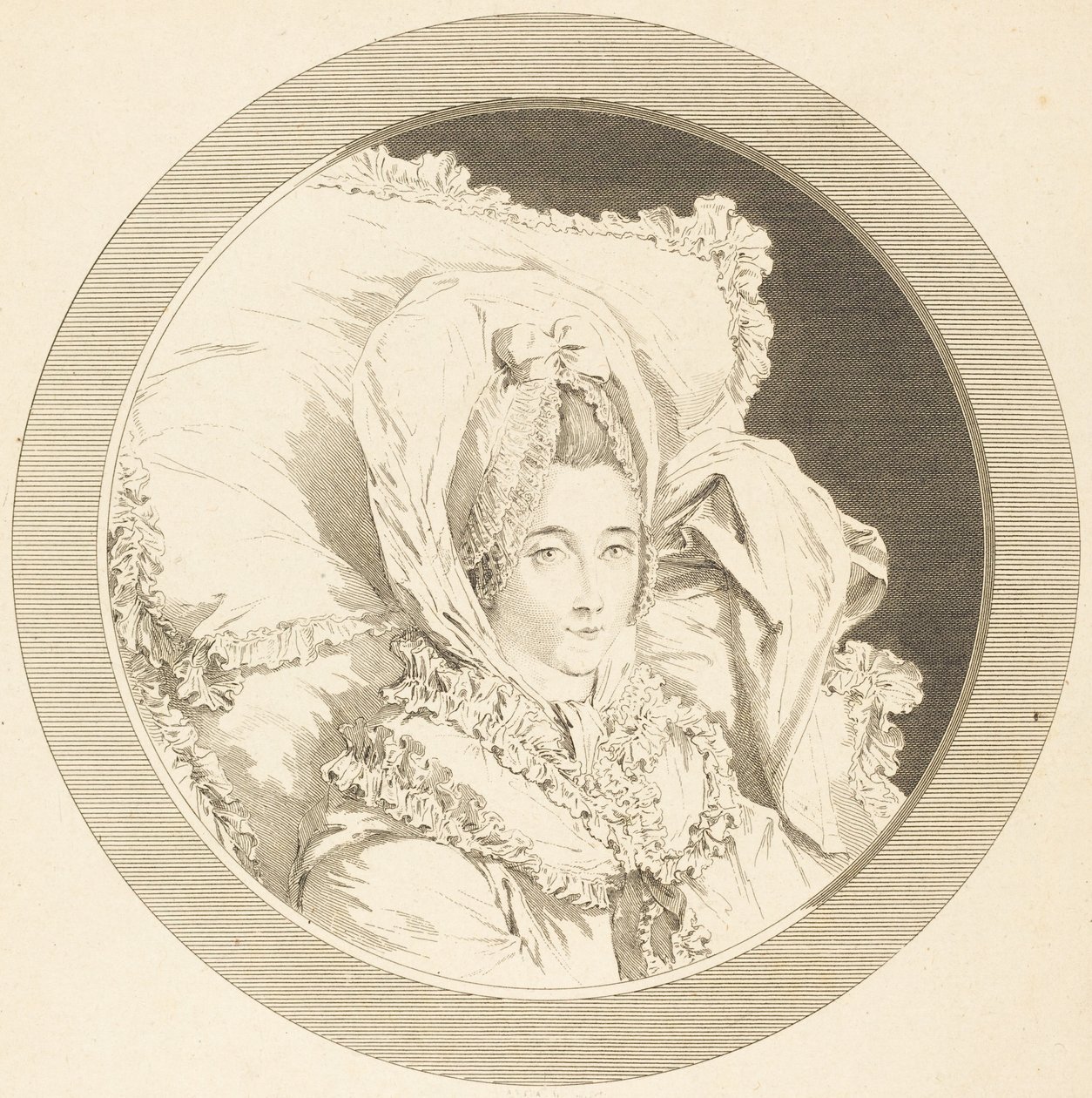 Sista timmen av baronessan av Rebecque av Augustin de Saint-Aubin